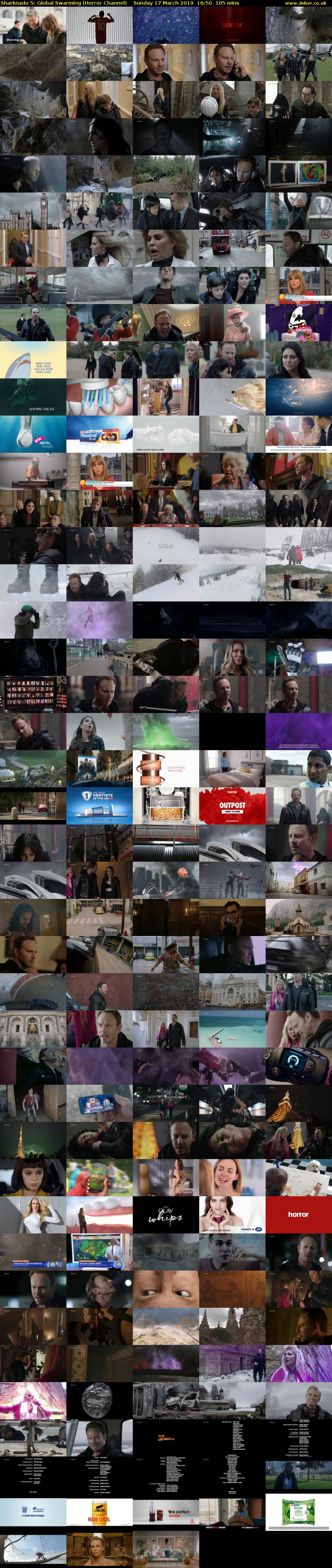 Sharknado 5: Global Swarming (Horror Channel) Sunday 17 March 2019 16:50 - 18:35