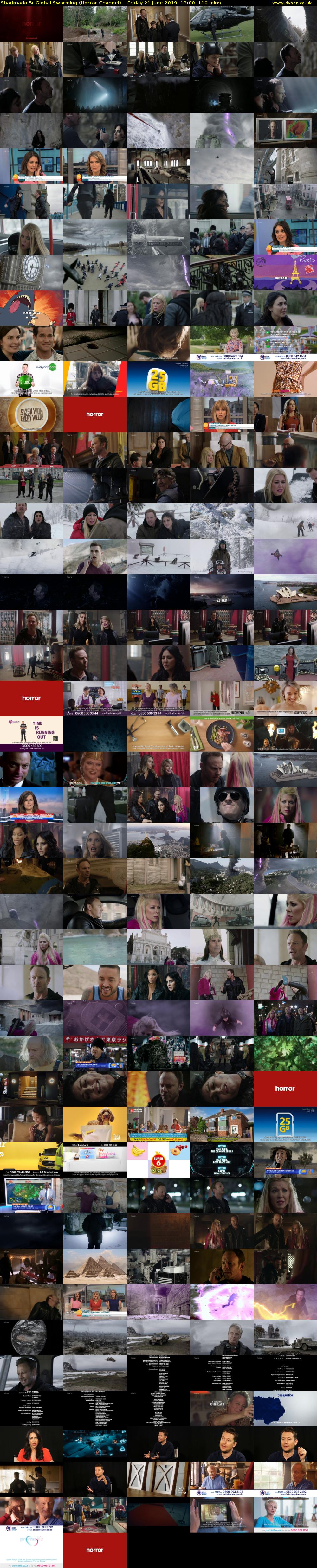 Sharknado 5: Global Swarming (Horror Channel) Friday 21 June 2019 13:00 - 14:50