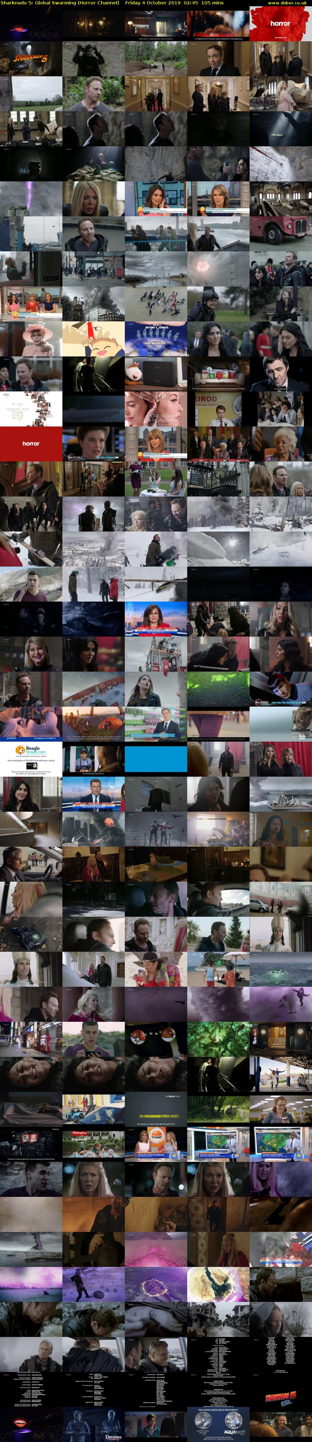 Sharknado 5: Global Swarming (Horror Channel) Friday 4 October 2019 02:45 - 04:30
