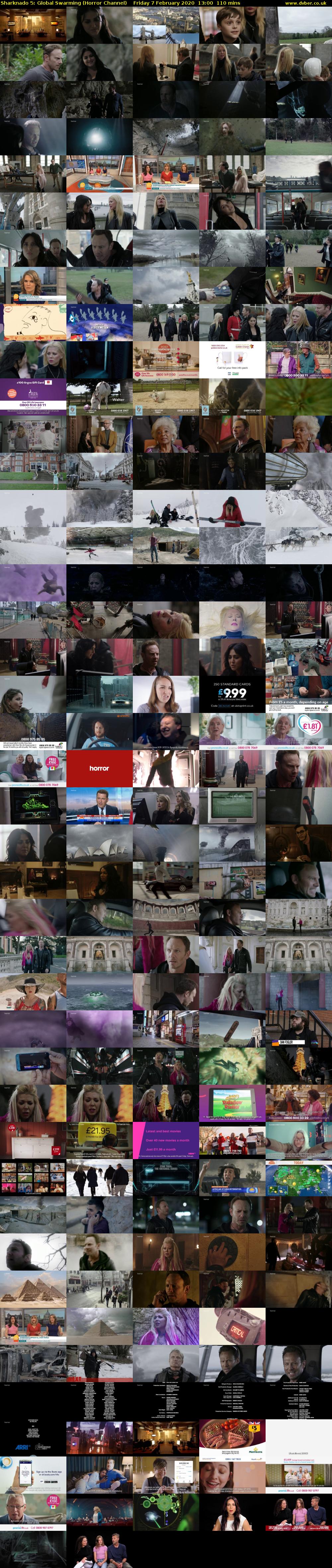 Sharknado 5: Global Swarming (Horror Channel) Friday 7 February 2020 13:00 - 14:50