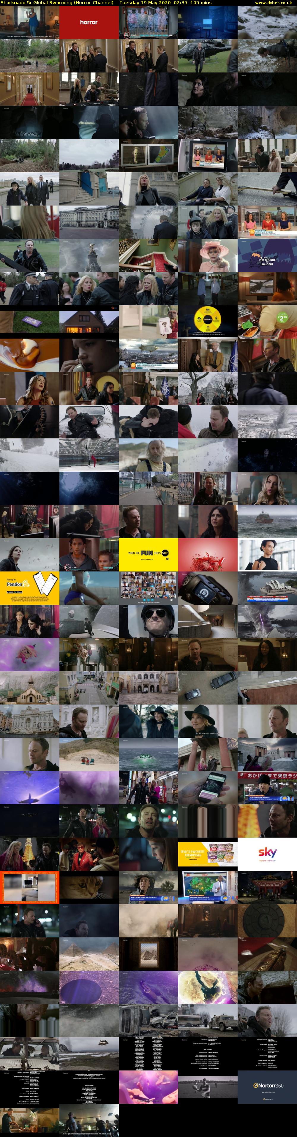 Sharknado 5: Global Swarming (Horror Channel) Tuesday 19 May 2020 02:35 - 04:20