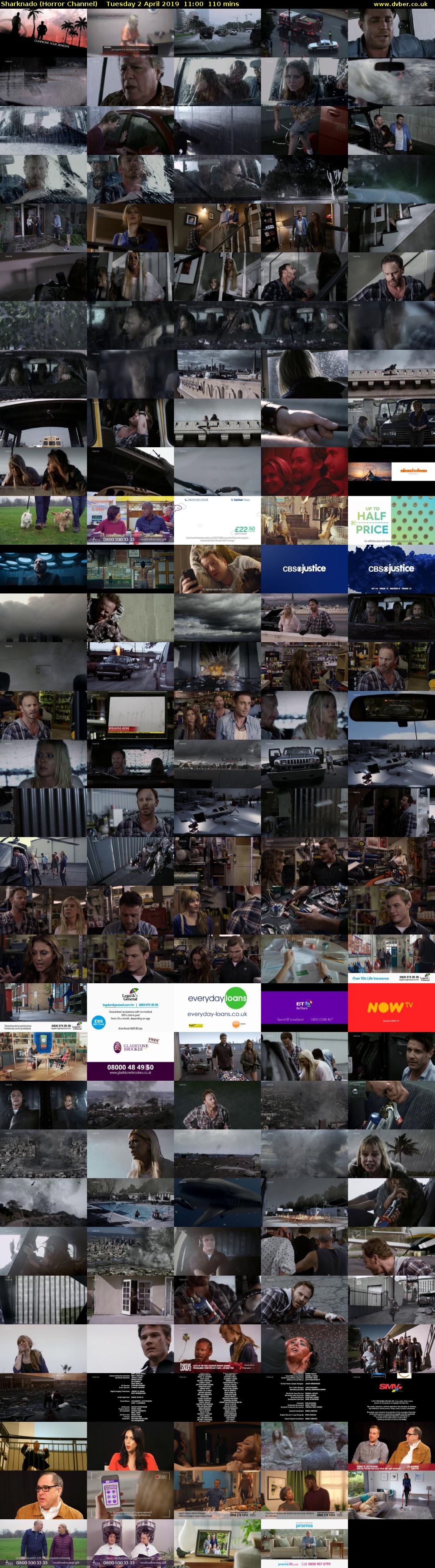 Sharknado (Horror Channel) Tuesday 2 April 2019 11:00 - 12:50