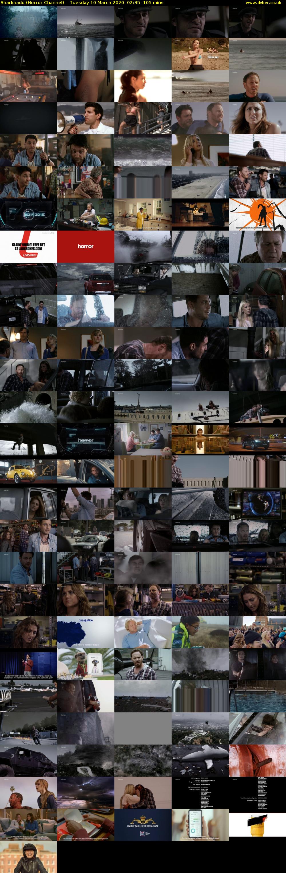 Sharknado (Horror Channel) Tuesday 10 March 2020 02:35 - 04:20
