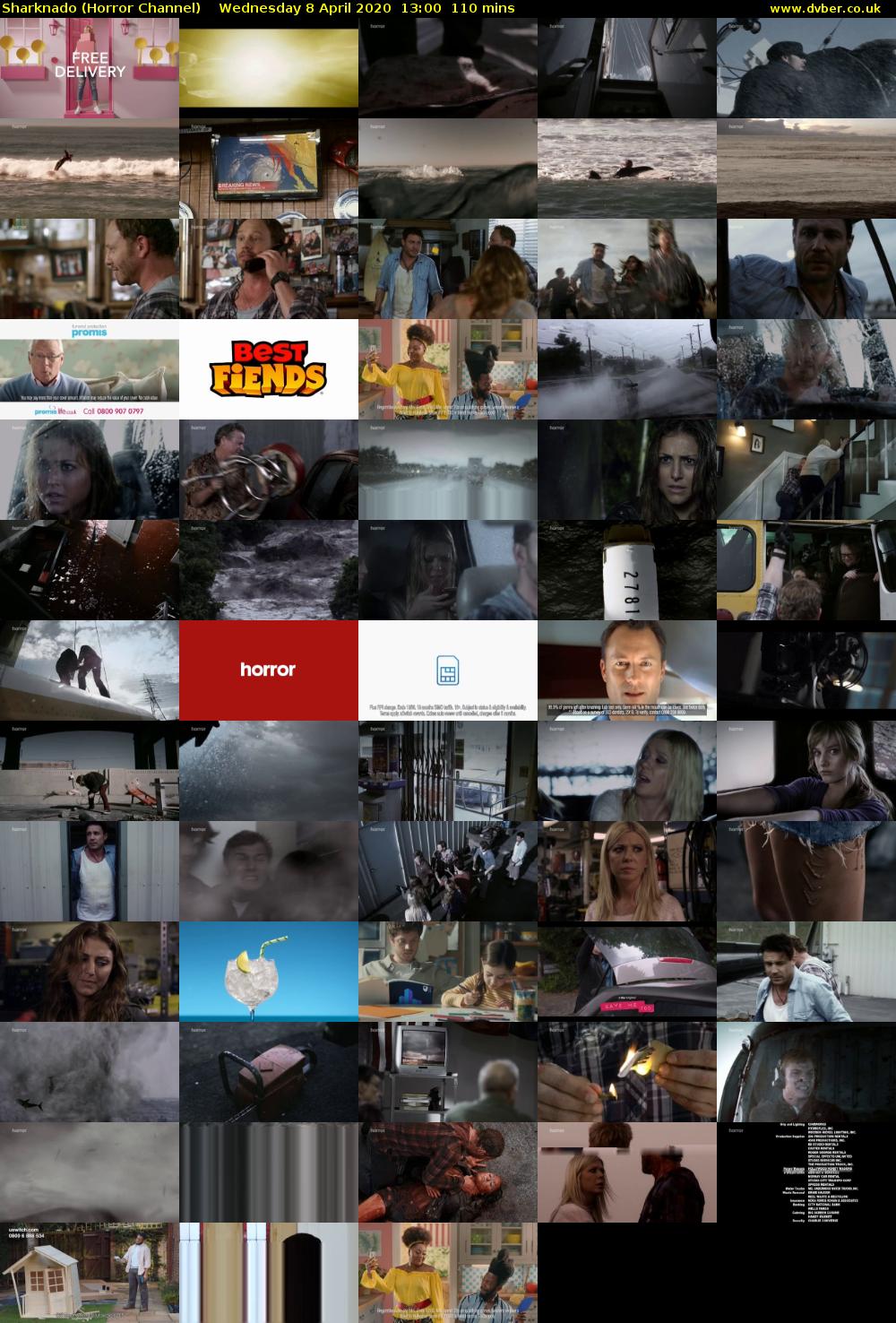 Sharknado (Horror Channel) Wednesday 8 April 2020 13:00 - 14:50