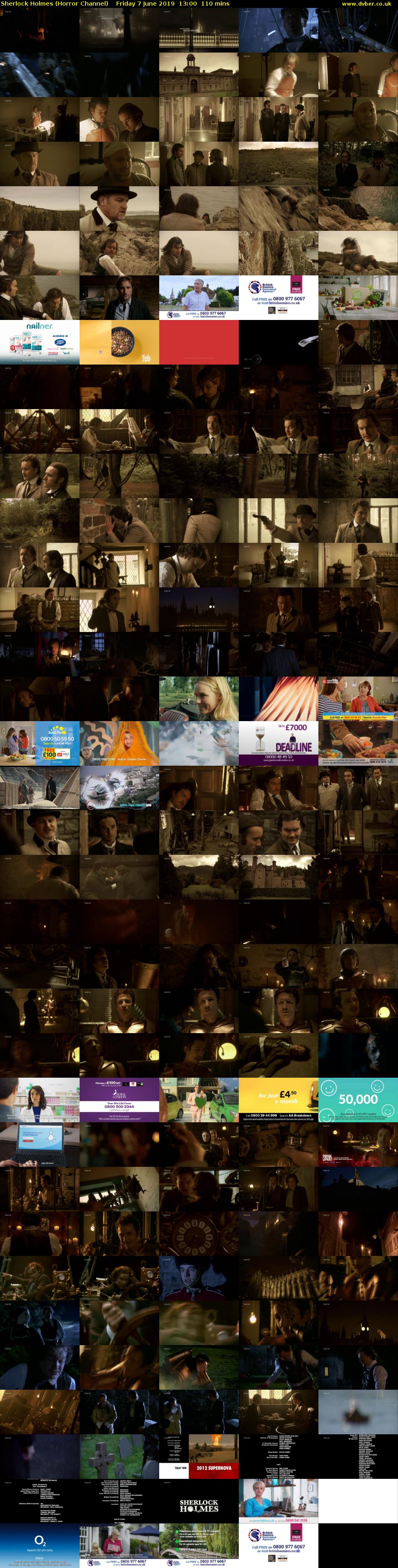 Sherlock Holmes (Horror Channel) Friday 7 June 2019 13:00 - 14:50