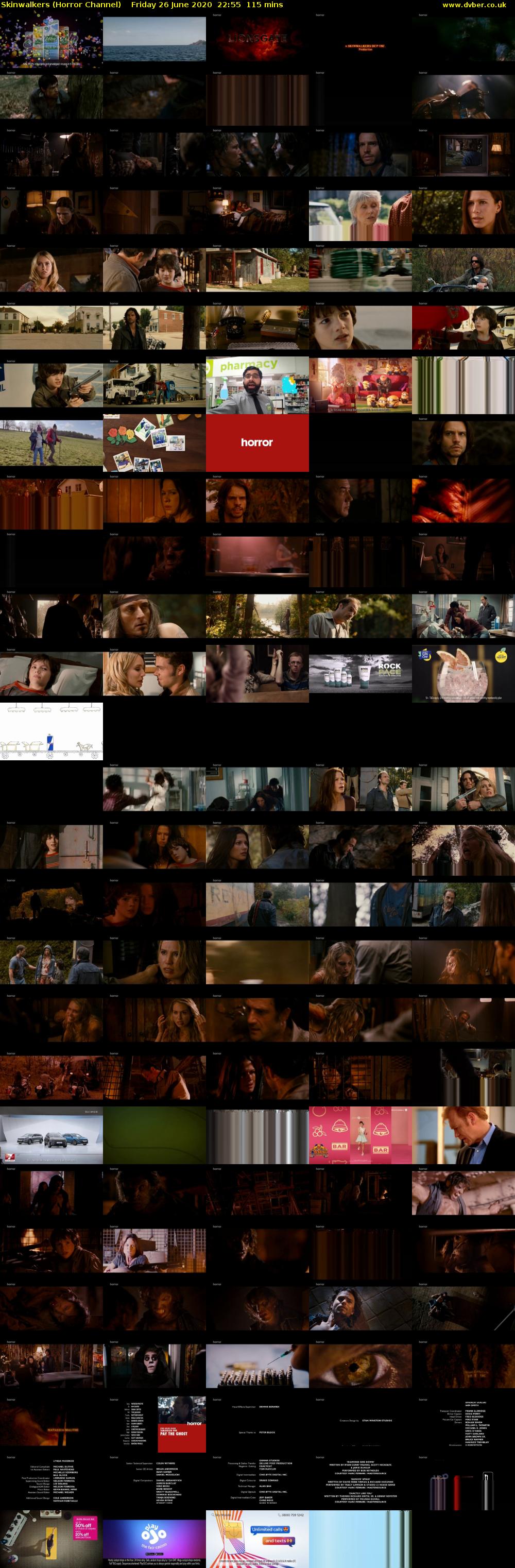 Skinwalkers (Horror Channel) Friday 26 June 2020 22:55 - 00:50