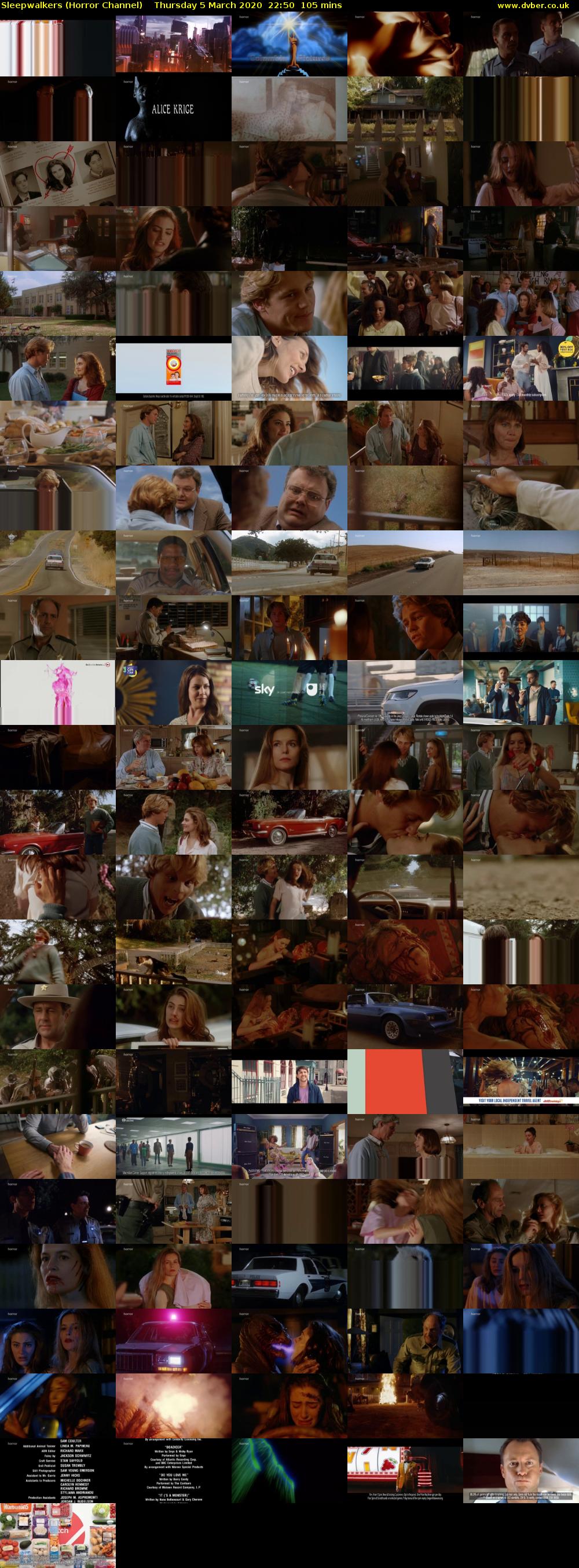 Sleepwalkers (Horror Channel) Thursday 5 March 2020 22:50 - 00:35
