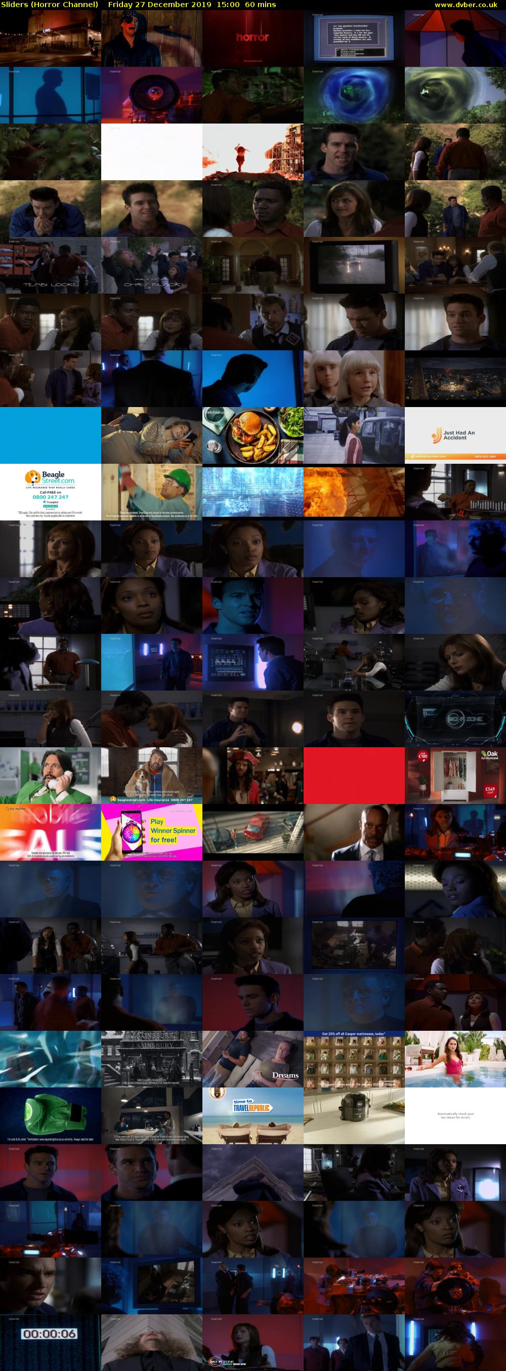 Sliders (Horror Channel) Friday 27 December 2019 15:00 - 16:00