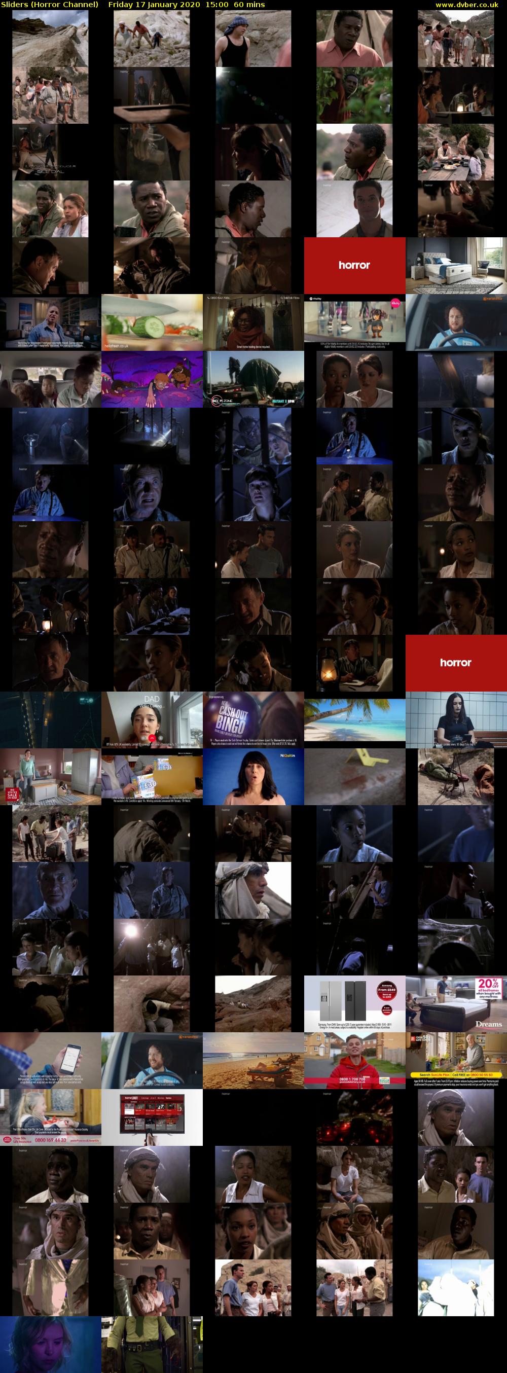 Sliders (Horror Channel) Friday 17 January 2020 15:00 - 16:00