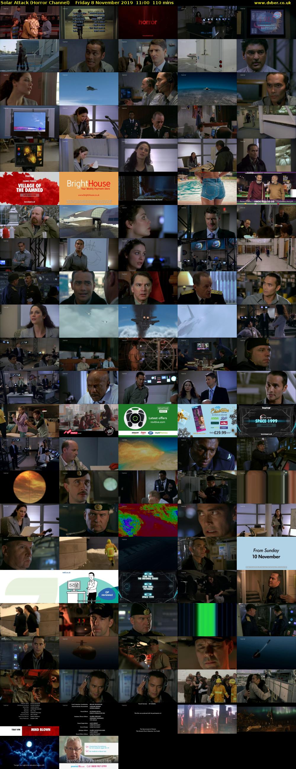 Solar Attack (Horror Channel) Friday 8 November 2019 11:00 - 12:50