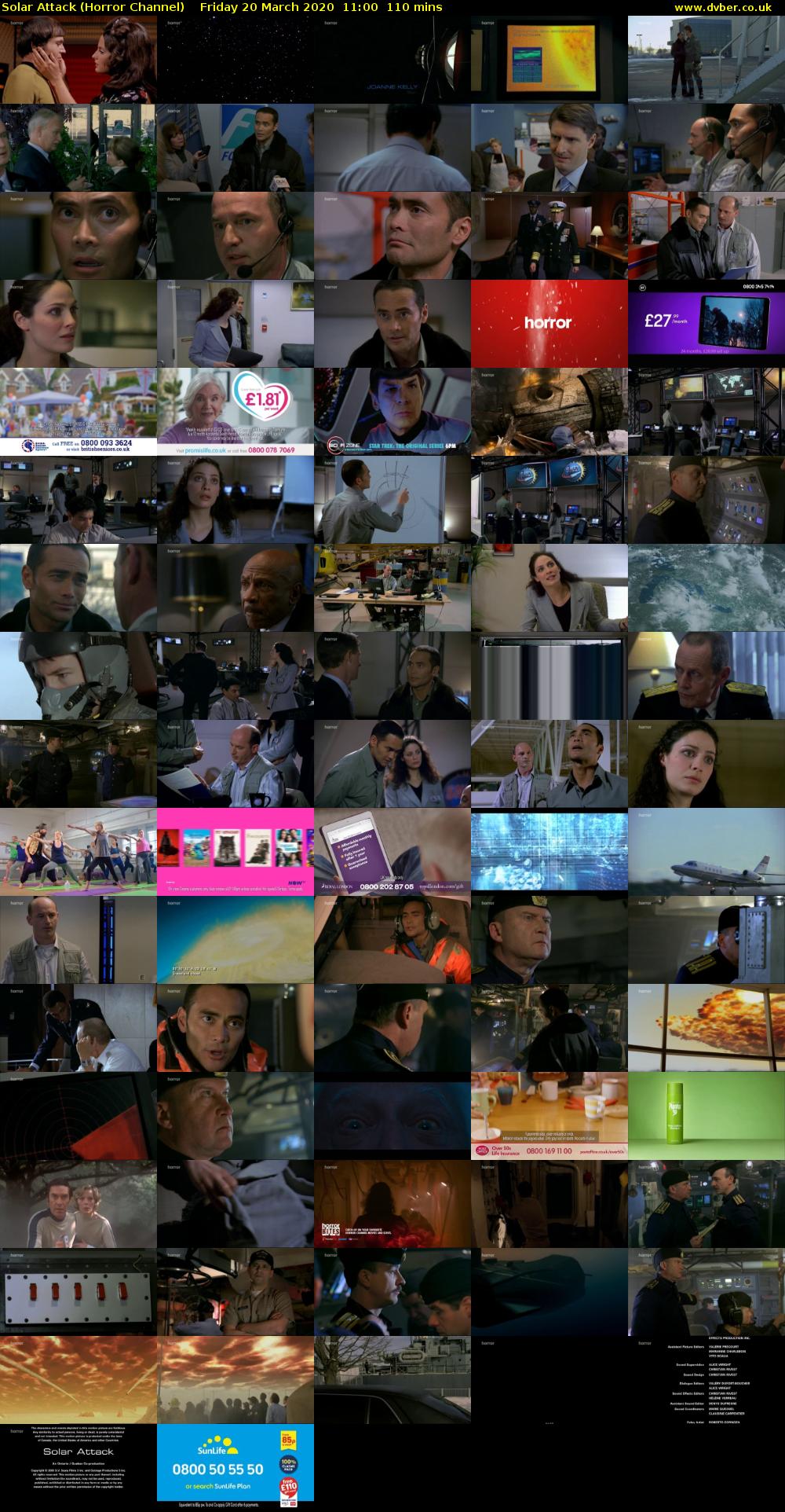 Solar Attack (Horror Channel) Friday 20 March 2020 11:00 - 12:50