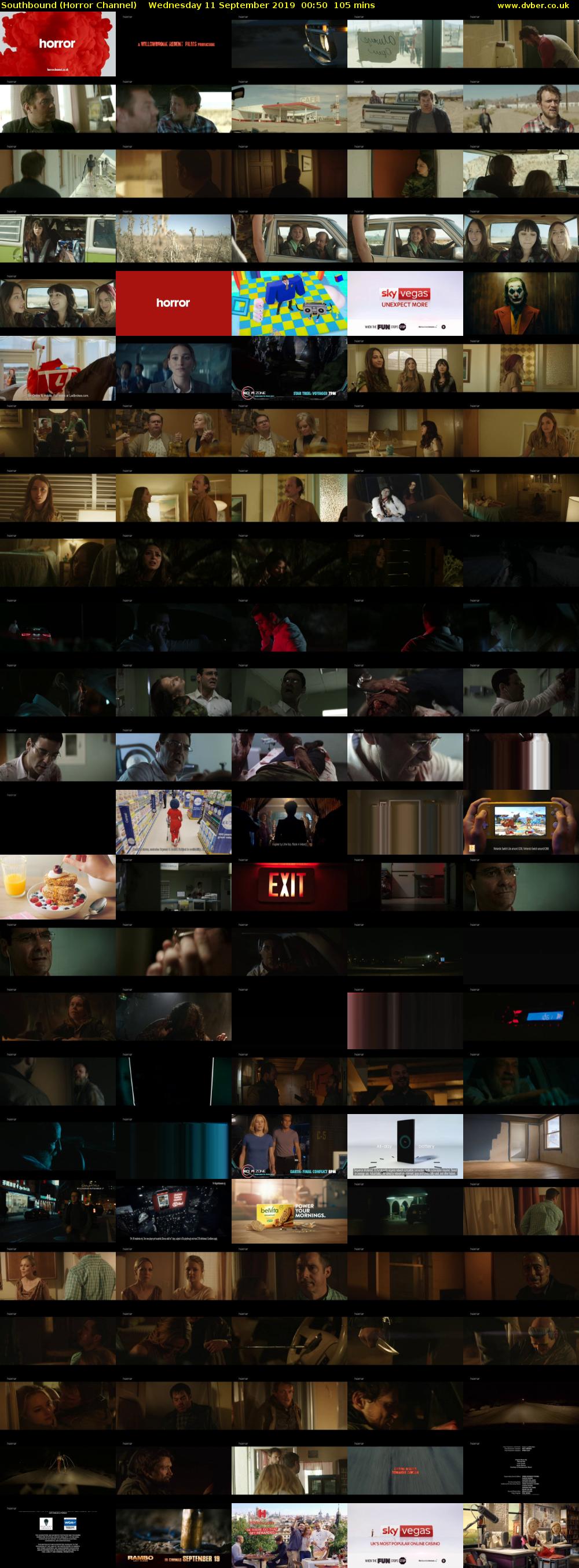 Southbound (Horror Channel) Wednesday 11 September 2019 00:50 - 02:35
