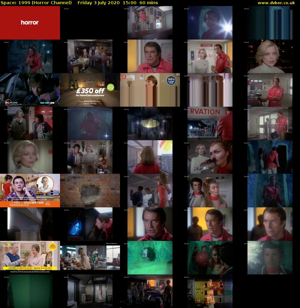 Space: 1999 (Horror Channel) Friday 3 July 2020 15:00 - 16:00