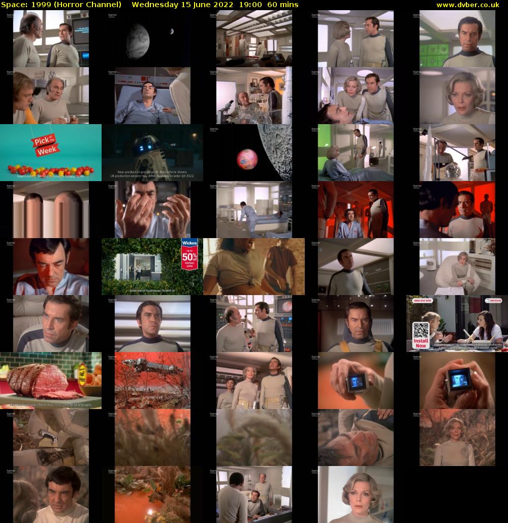 Space: 1999 (Horror Channel) Wednesday 15 June 2022 19:00 - 20:00