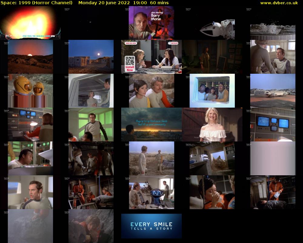 Space: 1999 (Horror Channel) Monday 20 June 2022 19:00 - 20:00
