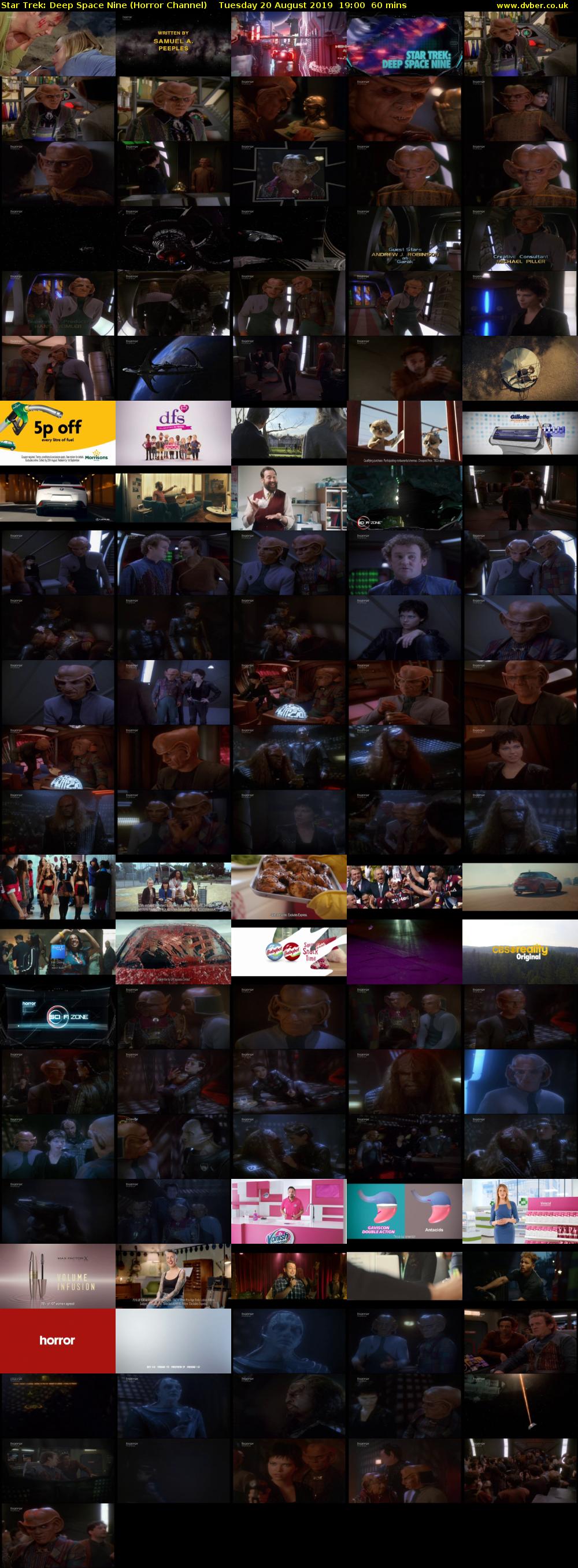 Star Trek: Deep Space Nine (Horror Channel) Tuesday 20 August 2019 19:00 - 20:00