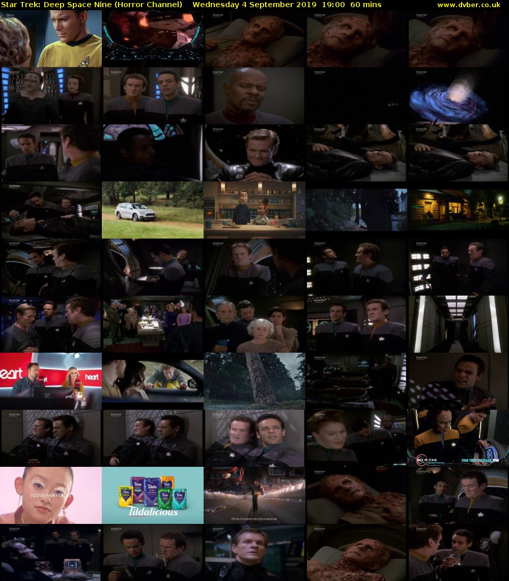 Star Trek: Deep Space Nine (Horror Channel) Wednesday 4 September 2019 19:00 - 20:00