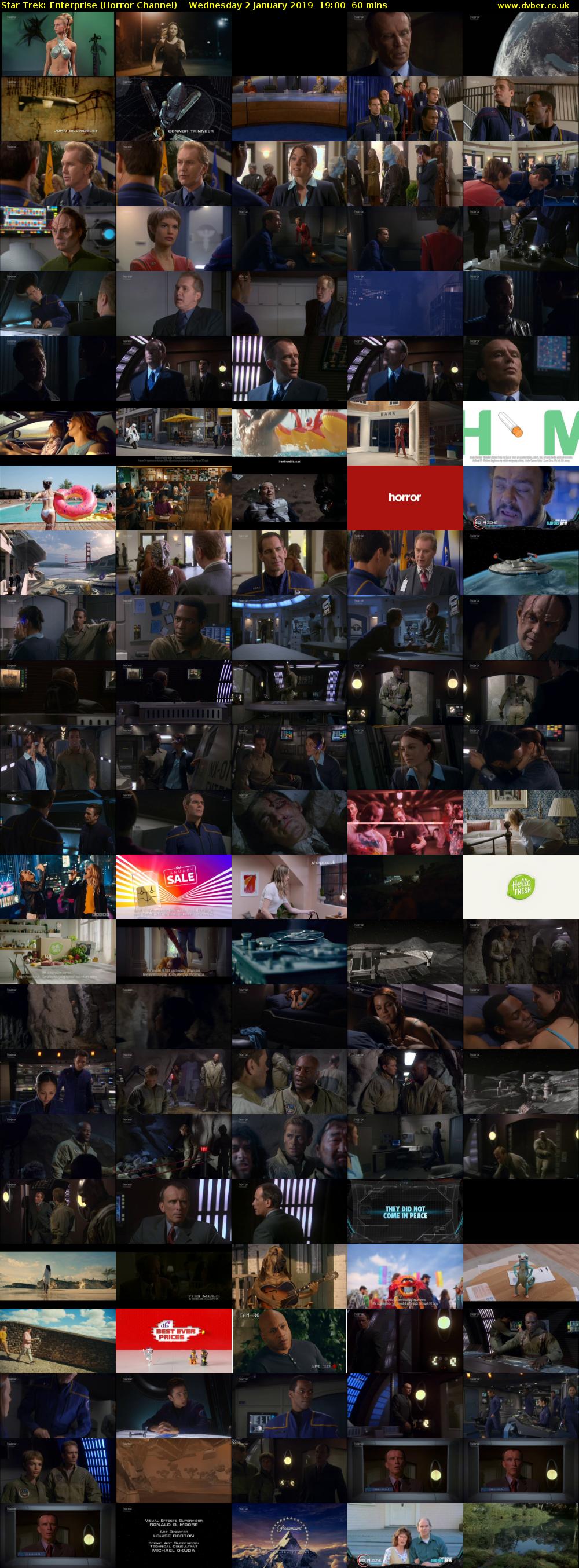 Star Trek: Enterprise (Horror Channel) Wednesday 2 January 2019 19:00 - 20:00