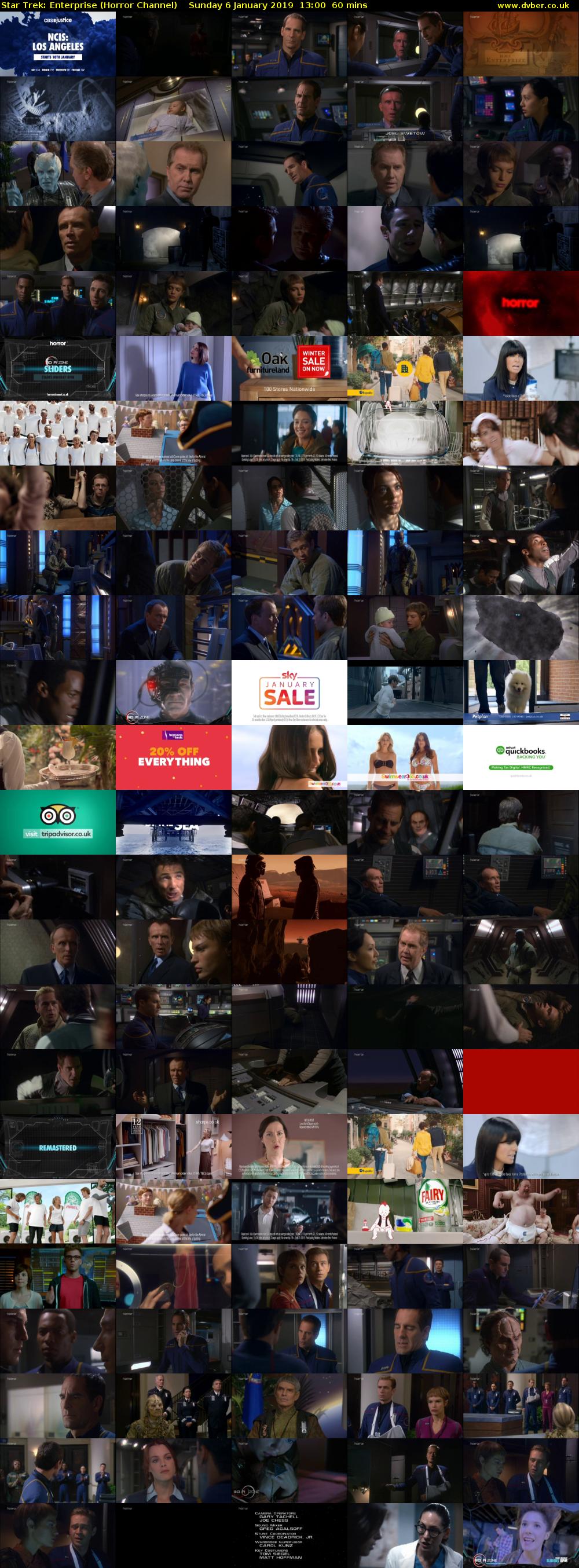 Star Trek: Enterprise (Horror Channel) Sunday 6 January 2019 13:00 - 14:00