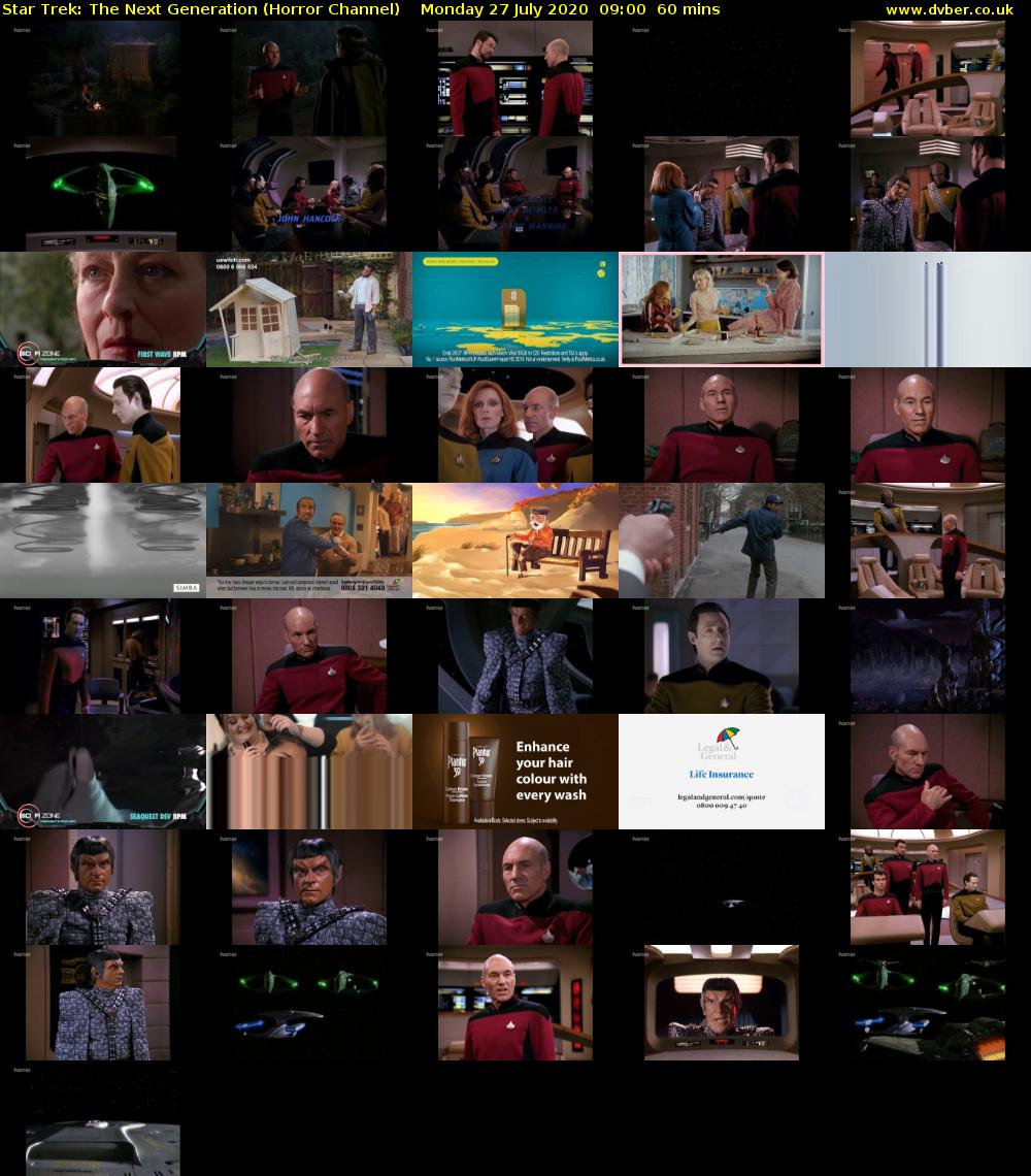 Star Trek: The Next Generation (Horror Channel) Monday 27 July 2020 09:00 - 10:00