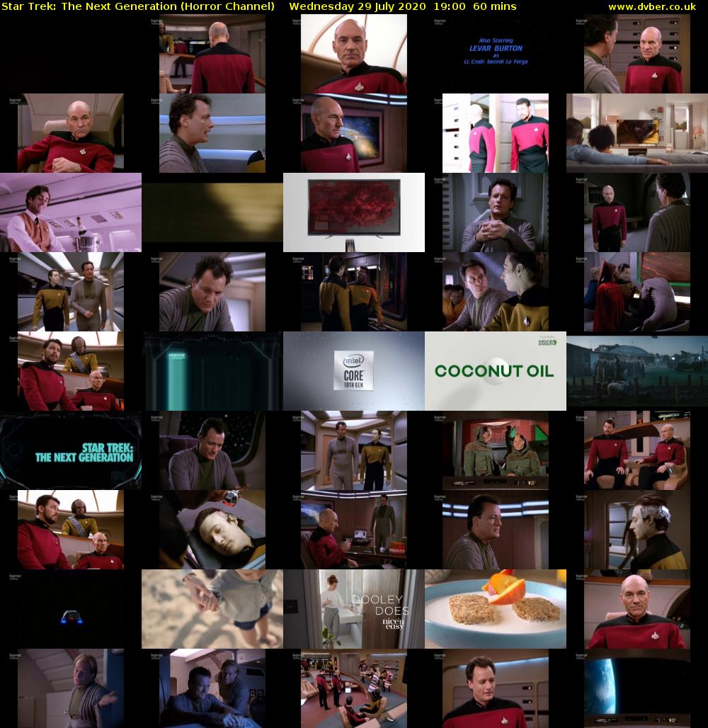 Star Trek: The Next Generation (Horror Channel) Wednesday 29 July 2020 19:00 - 20:00
