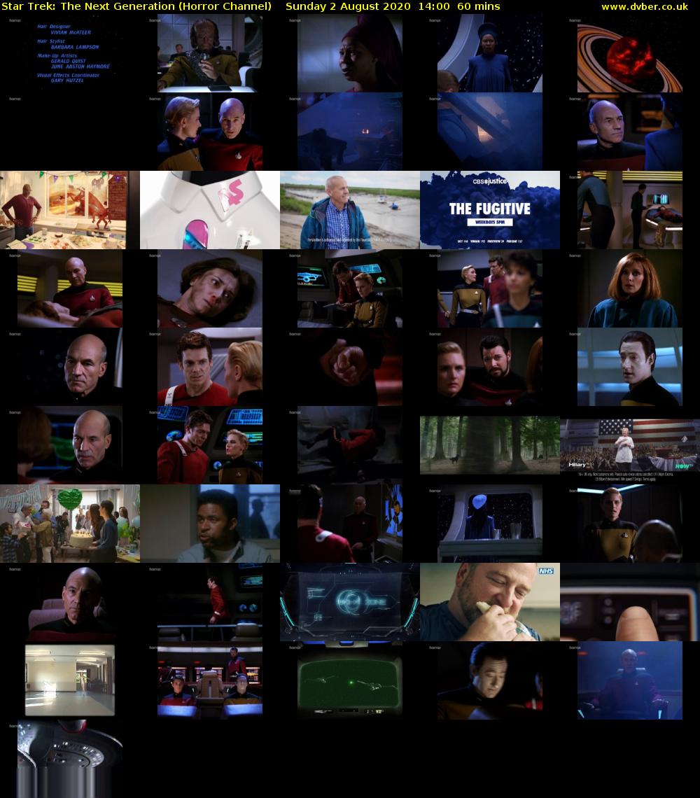 Star Trek: The Next Generation (Horror Channel) Sunday 2 August 2020 14:00 - 15:00