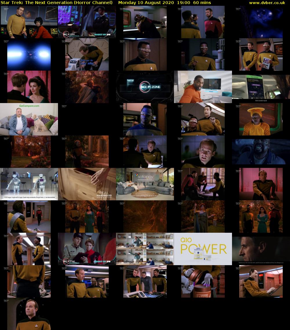 Star Trek: The Next Generation (Horror Channel) Monday 10 August 2020 19:00 - 20:00