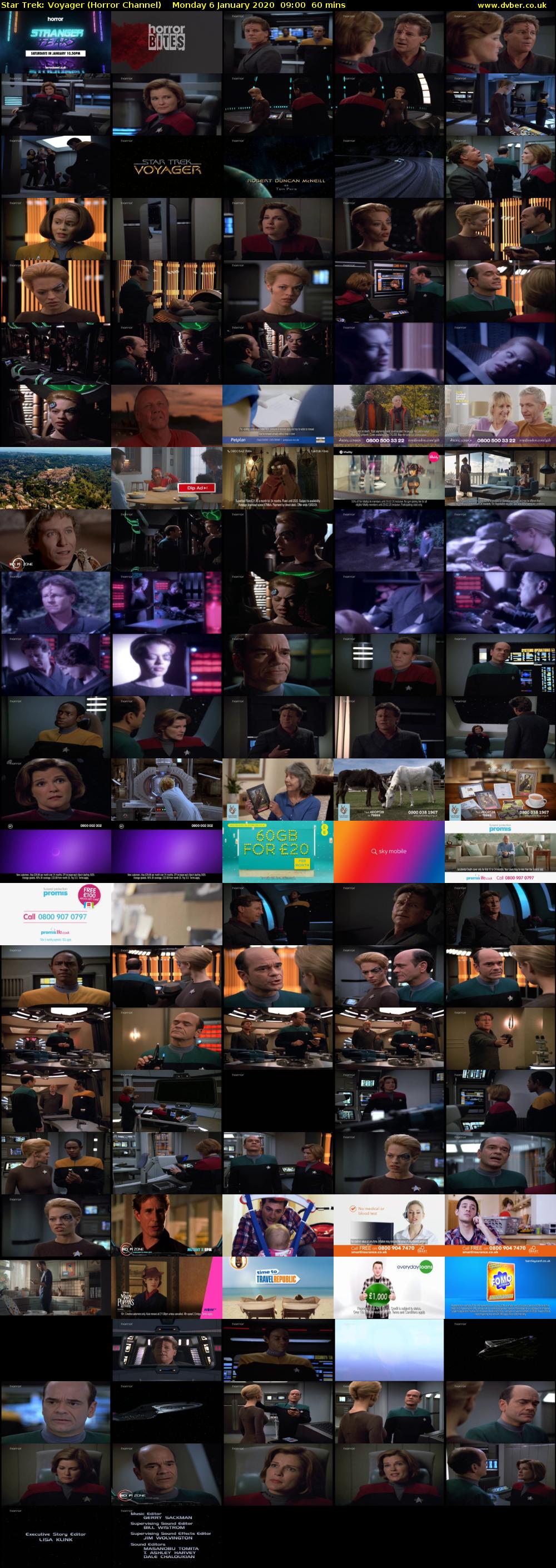 Star Trek: Voyager (Horror Channel) Monday 6 January 2020 09:00 - 10:00
