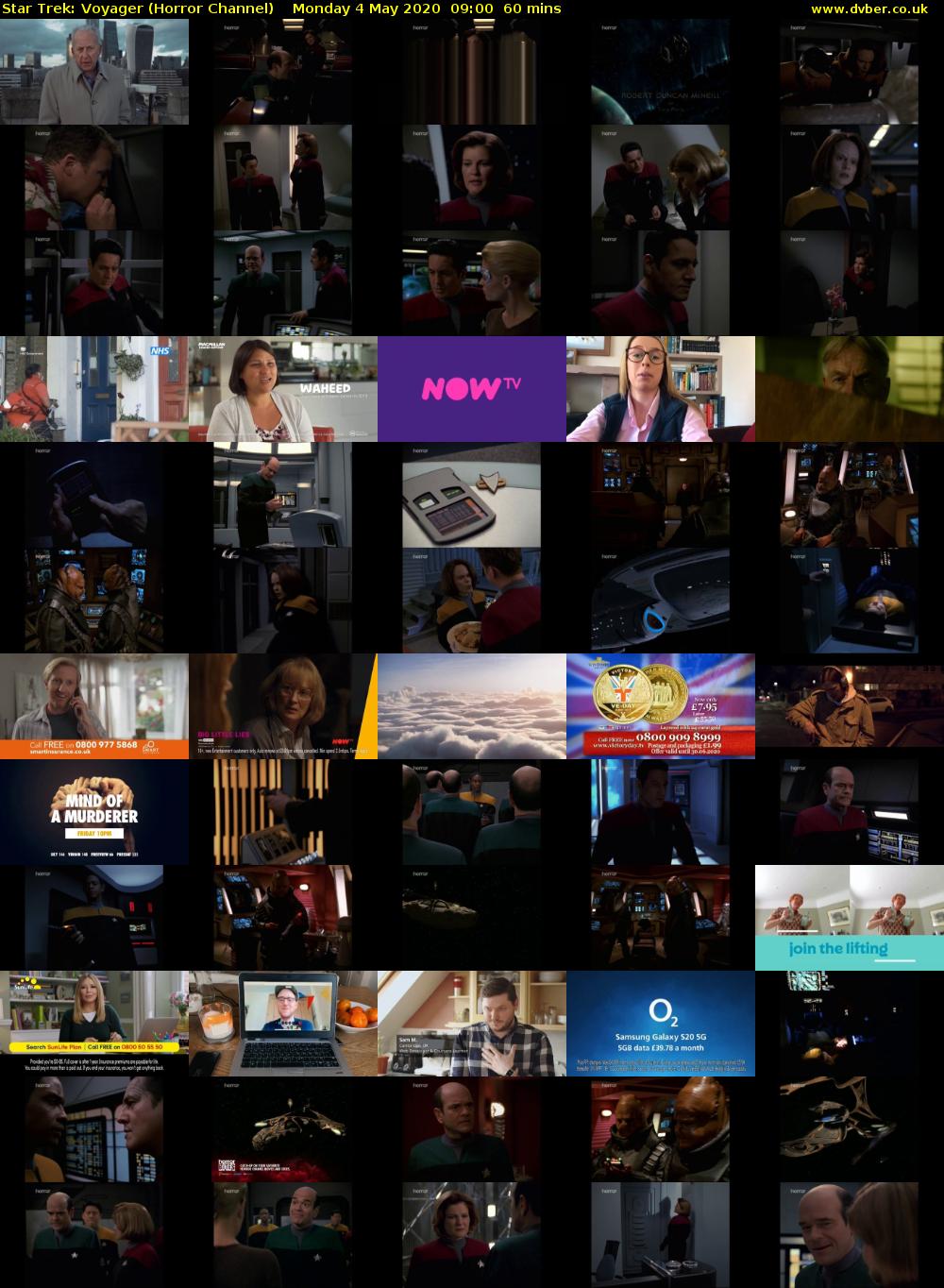 Star Trek: Voyager (Horror Channel) Monday 4 May 2020 09:00 - 10:00