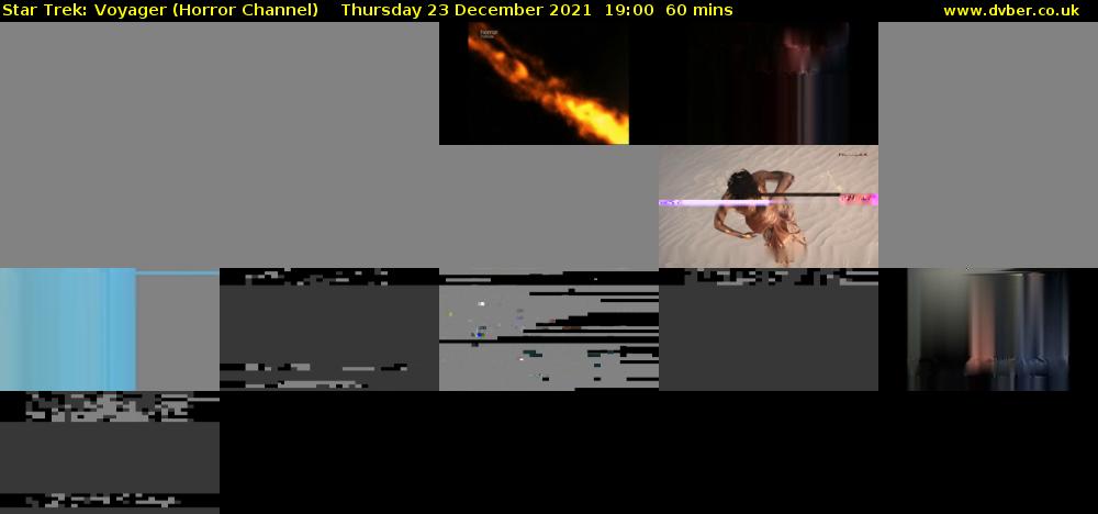 Star Trek: Voyager (Horror Channel) Thursday 23 December 2021 19:00 - 20:00