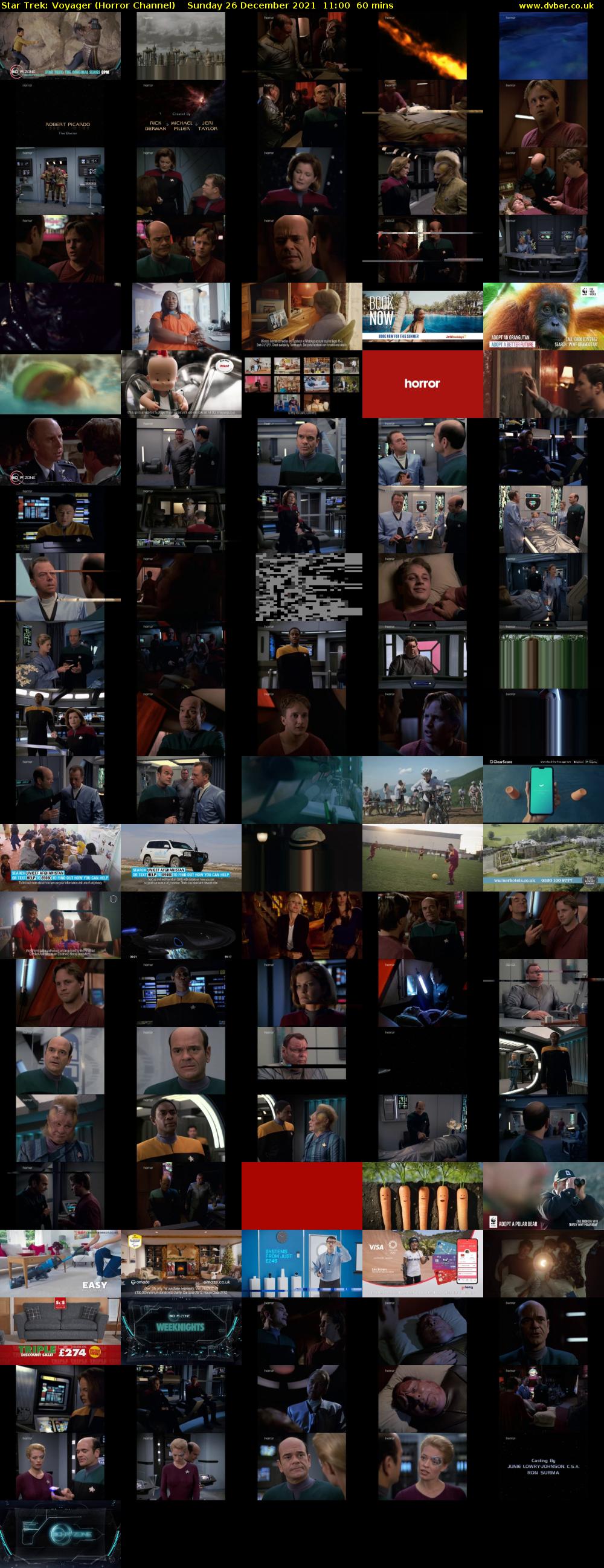 Star Trek: Voyager (Horror Channel) Sunday 26 December 2021 11:00 - 12:00