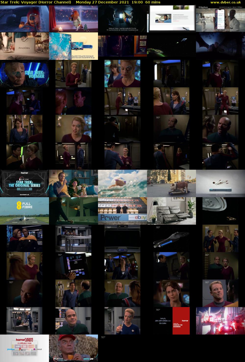 Star Trek: Voyager (Horror Channel) Monday 27 December 2021 19:00 - 20:00