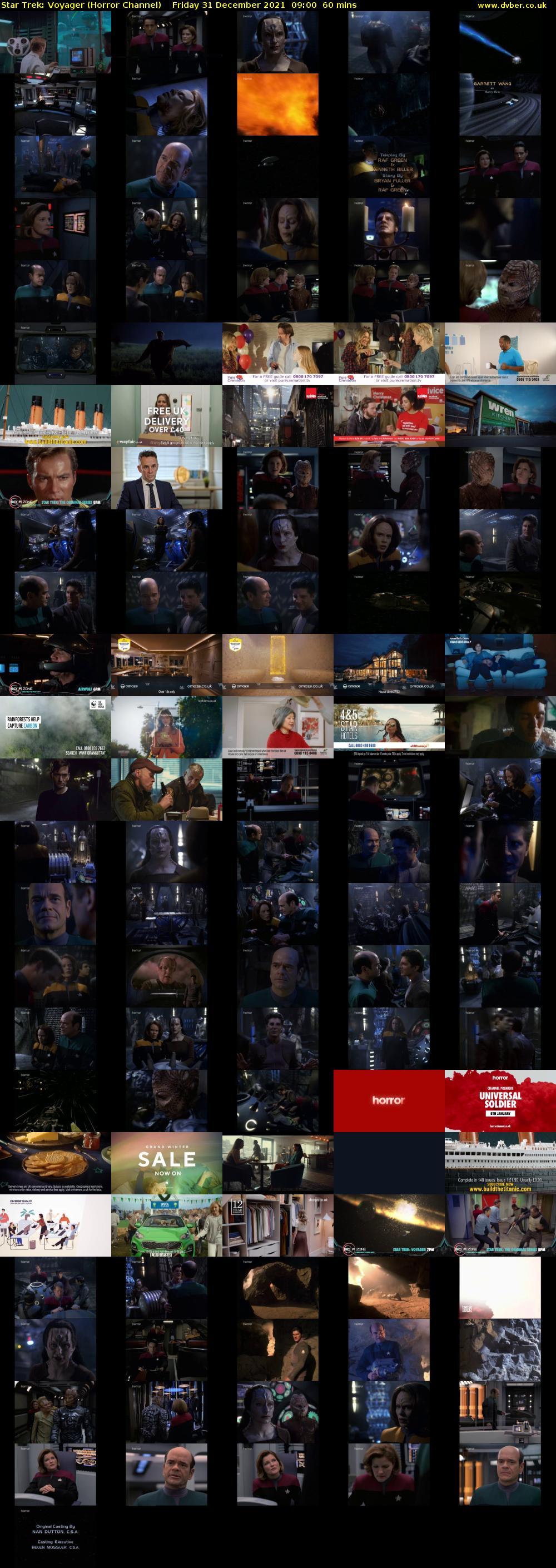 Star Trek: Voyager (Horror Channel) Friday 31 December 2021 09:00 - 10:00
