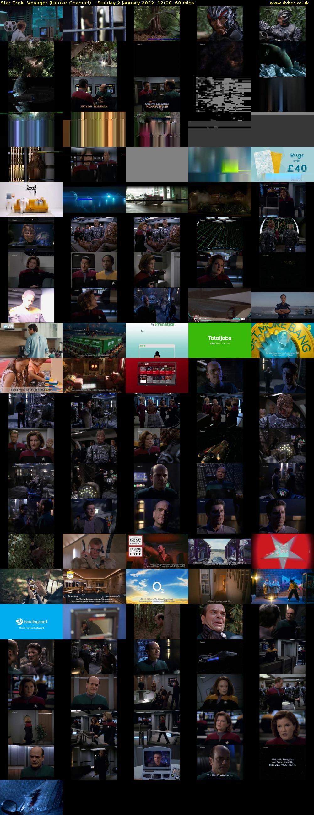 Star Trek: Voyager (Horror Channel) Sunday 2 January 2022 12:00 - 13:00