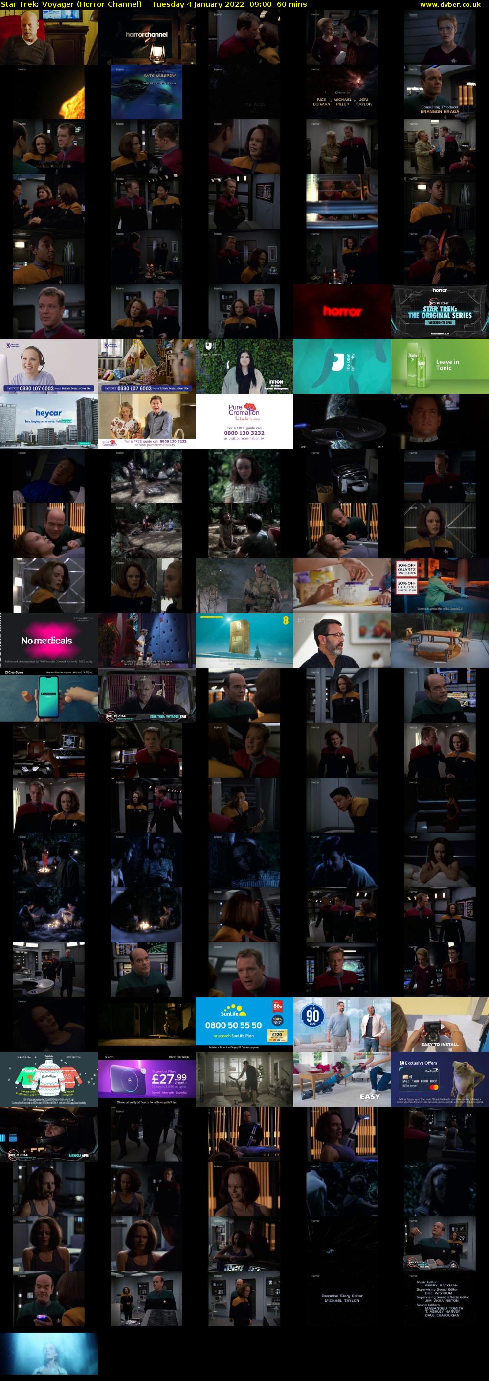 Star Trek: Voyager (Horror Channel) Tuesday 4 January 2022 09:00 - 10:00