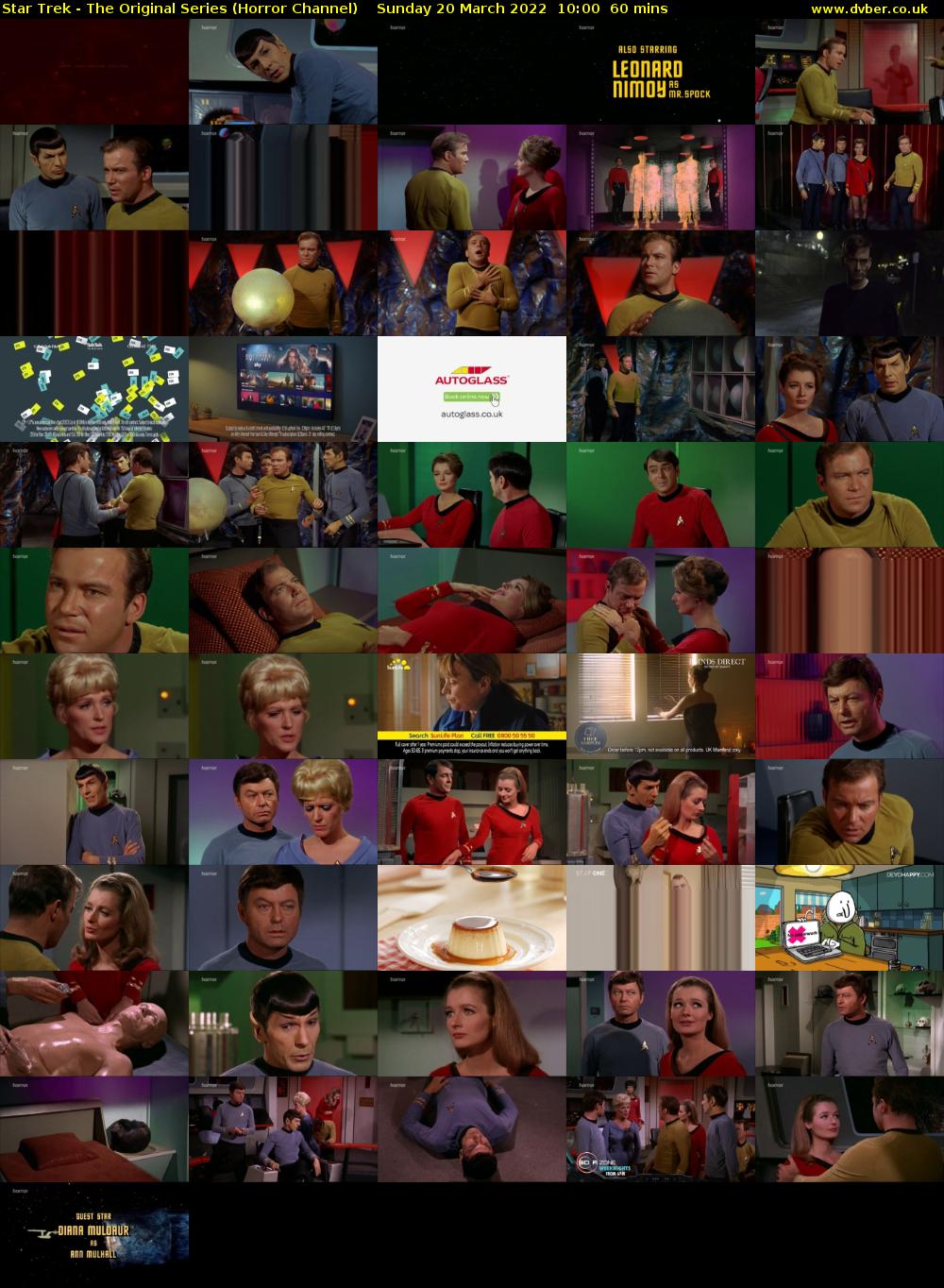 Star Trek - The Original Series (Horror Channel) Sunday 20 March 2022 10:00 - 11:00