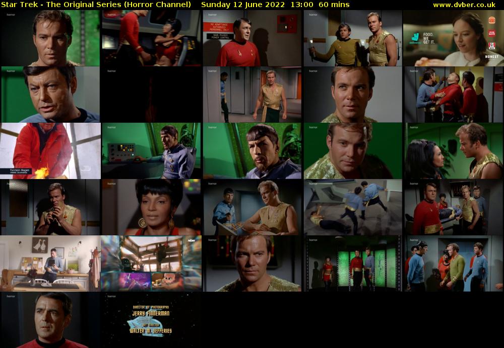 Star Trek - The Original Series (Horror Channel) Sunday 12 June 2022 13:00 - 14:00