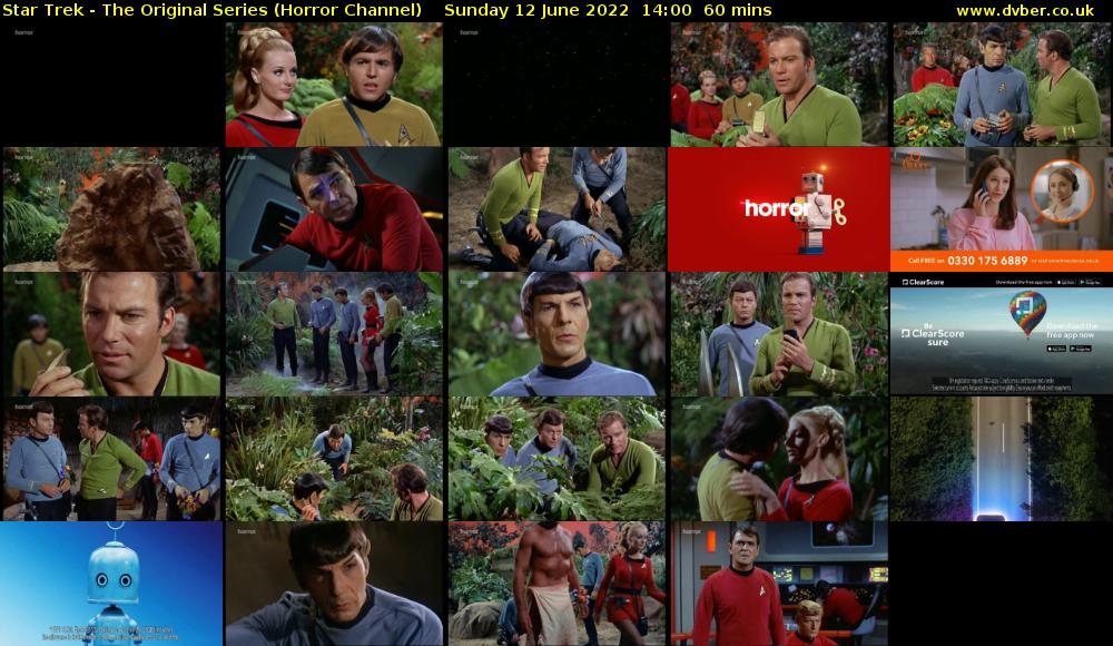 Star Trek - The Original Series (Horror Channel) Sunday 12 June 2022 14:00 - 15:00