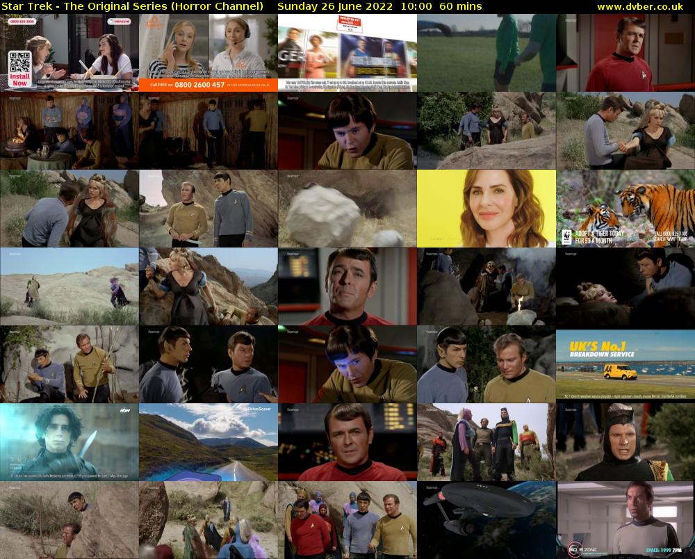 Star Trek - The Original Series (Horror Channel) Sunday 26 June 2022 10:00 - 11:00