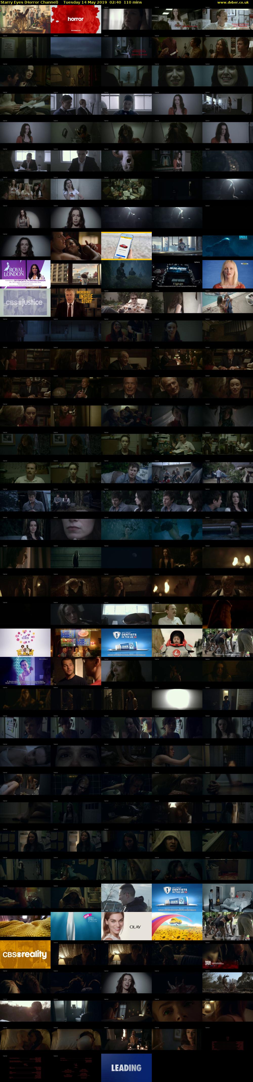 Starry Eyes (Horror Channel) Tuesday 14 May 2019 02:40 - 04:30