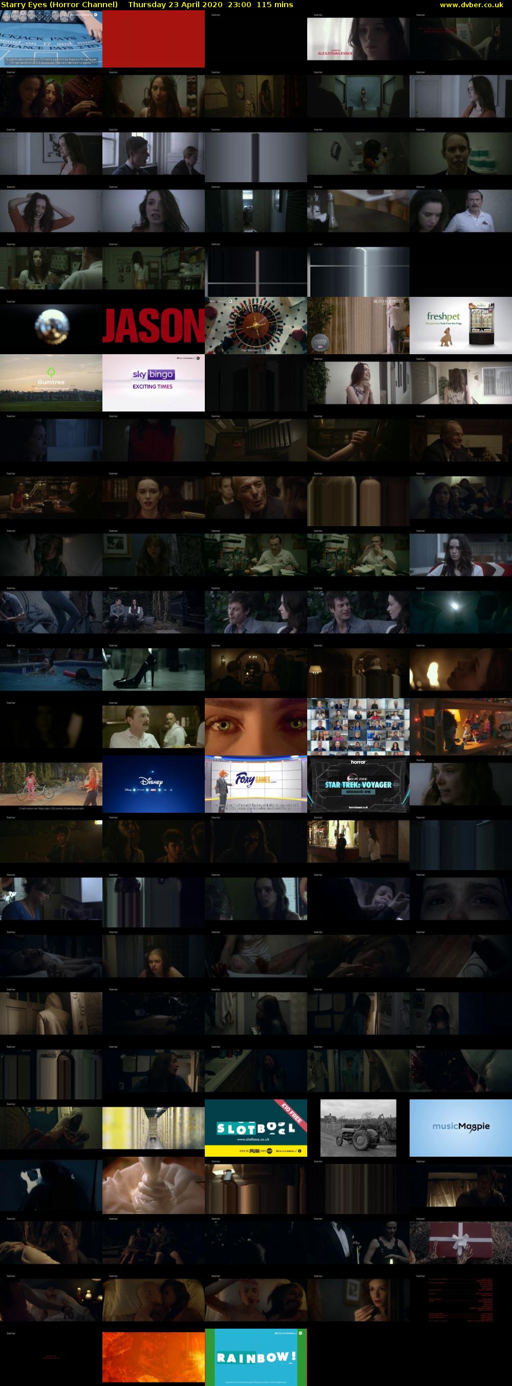 Starry Eyes (Horror Channel) Thursday 23 April 2020 23:00 - 00:55