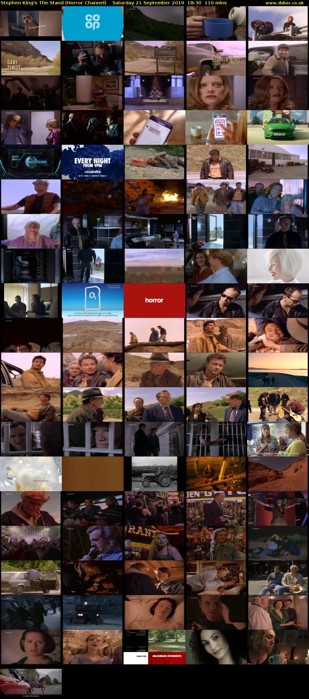 Stephen King's The Stand (Horror Channel) Saturday 21 September 2019 18:30 - 20:20