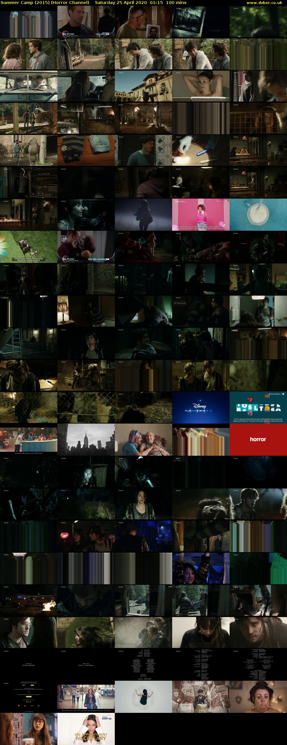 Summer Camp (2015) (Horror Channel) Saturday 25 April 2020 01:15 - 02:55