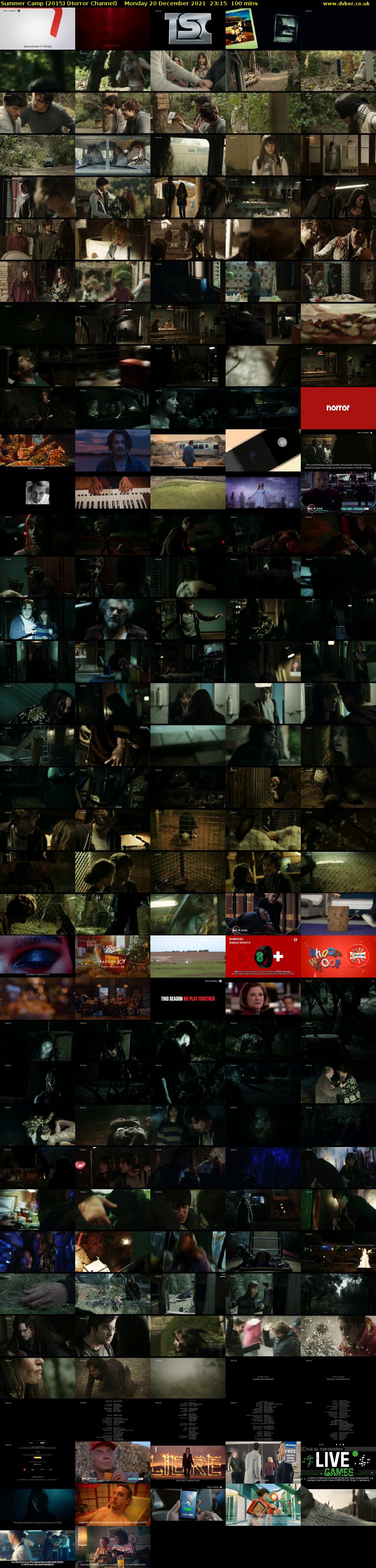 Summer Camp (2015) (Horror Channel) Monday 20 December 2021 23:15 - 00:55