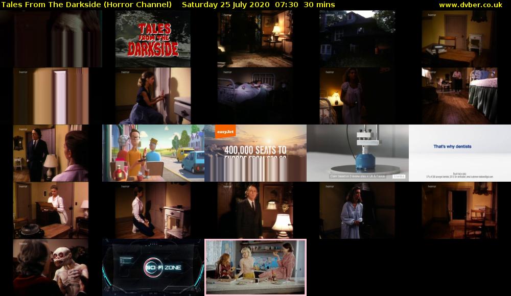 Tales From The Darkside (Horror Channel) Saturday 25 July 2020 07:30 - 08:00