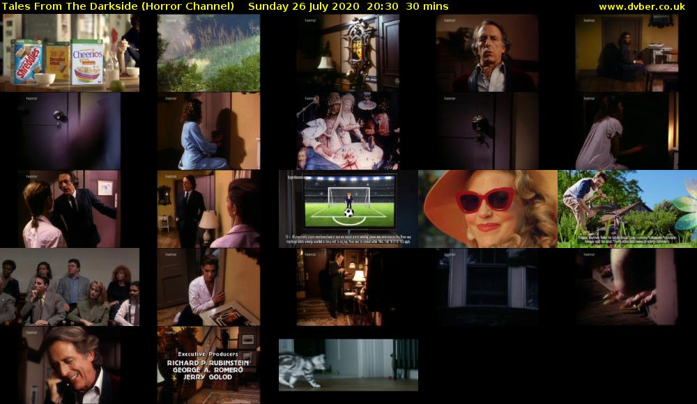 Tales From The Darkside (Horror Channel) Sunday 26 July 2020 20:30 - 21:00