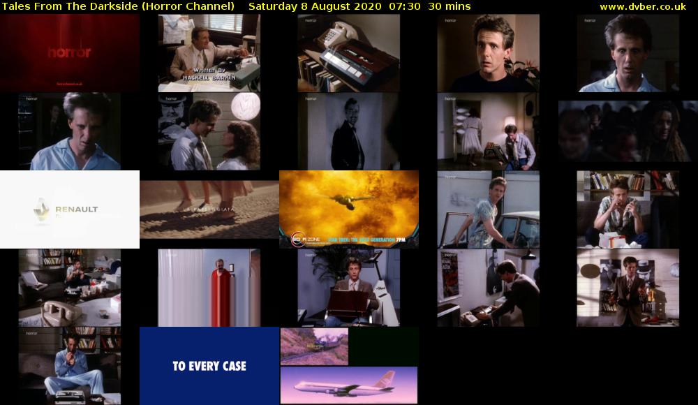 Tales From The Darkside (Horror Channel) Saturday 8 August 2020 07:30 - 08:00