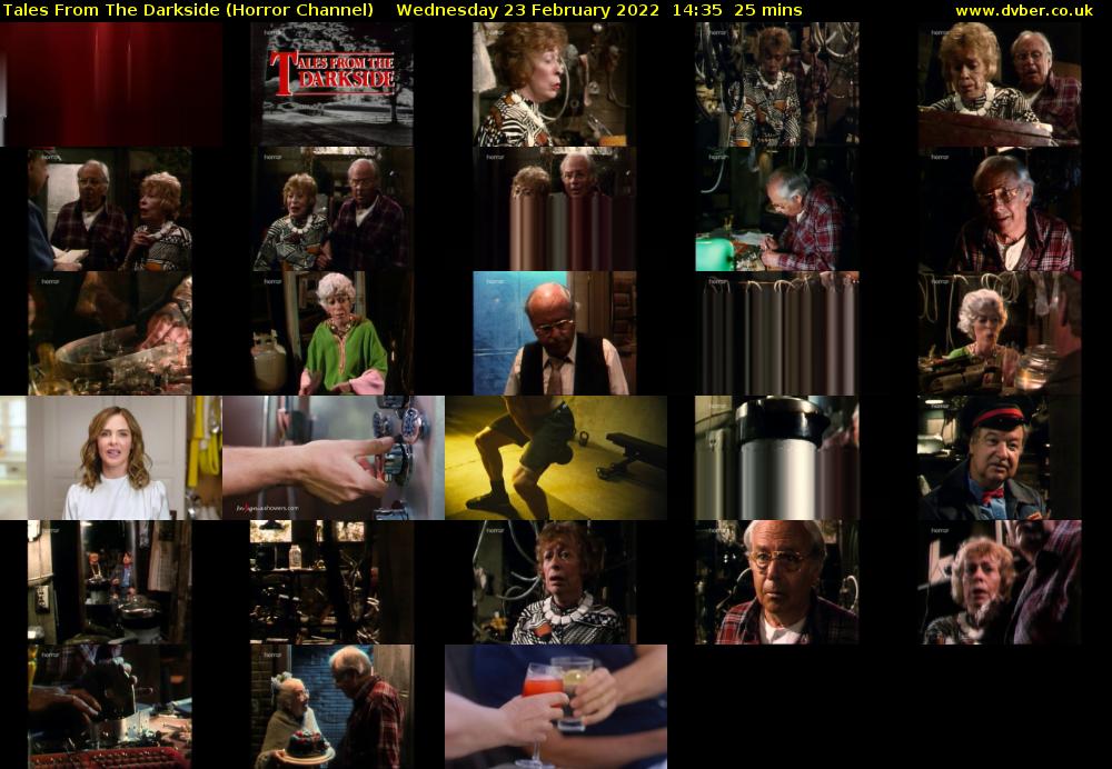 Tales From The Darkside (Horror Channel) Wednesday 23 February 2022 14:35 - 15:00