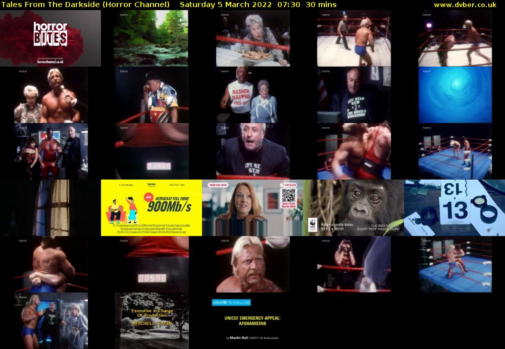 Tales From The Darkside (Horror Channel) Saturday 5 March 2022 07:30 - 08:00