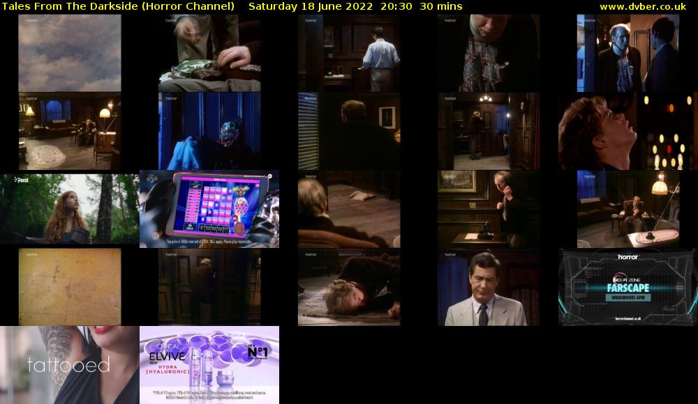 Tales From The Darkside (Horror Channel) Saturday 18 June 2022 20:30 - 21:00